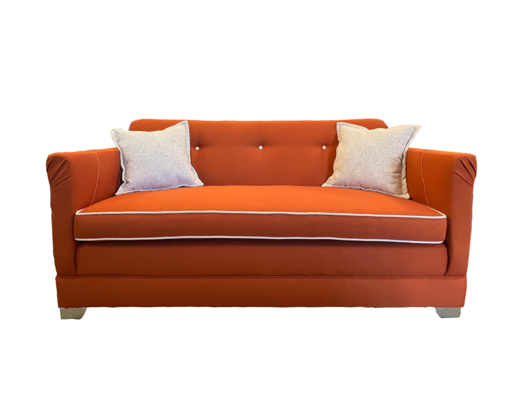 The Valencia Sofa Elegant Orange Modern Sofa for Luxurious Living