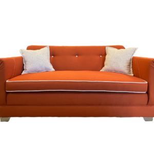 Valencia Sofa – Modern Elegant Orange Sofa for Living Rooms