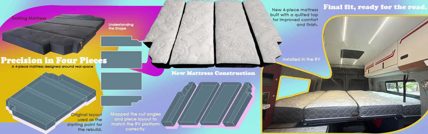 Four Piece RV Mattress
